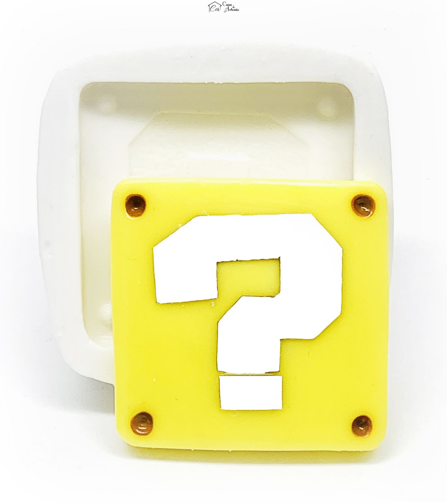 Molde de silicone - Super Mario Bros. - Caixinha - Grande - P1204