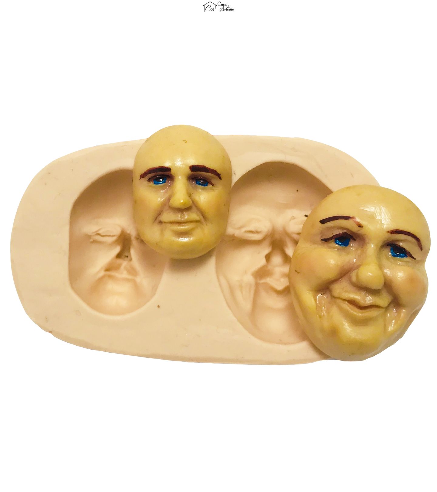 Molde de silicone - Rosto Homem Grande/Médio