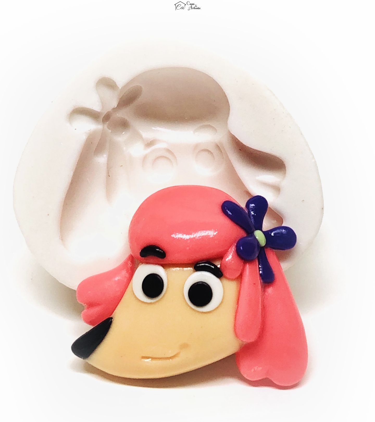 Molde de silicone - Caninopolis - Rosto Luka - Grande - P1108