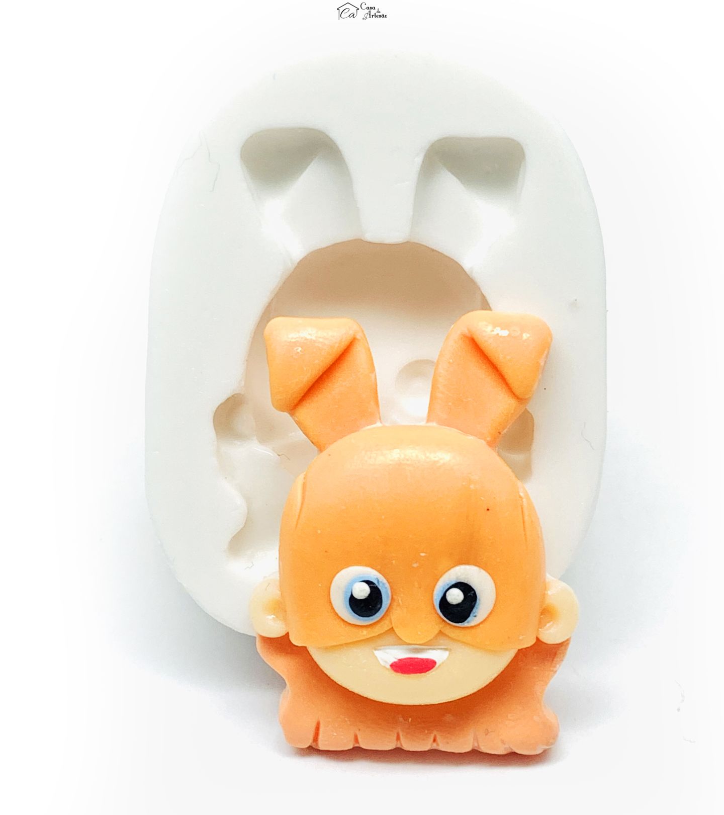 Molde de silicone - Os Aventureiros - Rosto Amarela - Medio - P1220