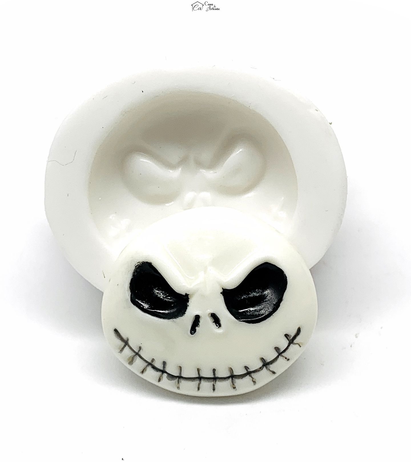 Molde de silicone - O Estranho Mundo de Jack - Rosto Jack - Pequeno - P1225