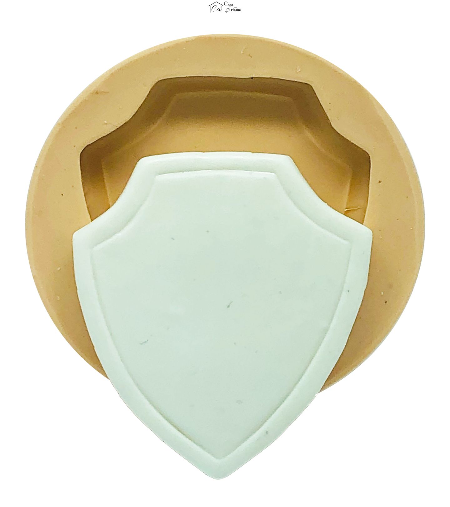 Molde de silicone - Patrulha Canina - Escudo Liso  Grande - P788