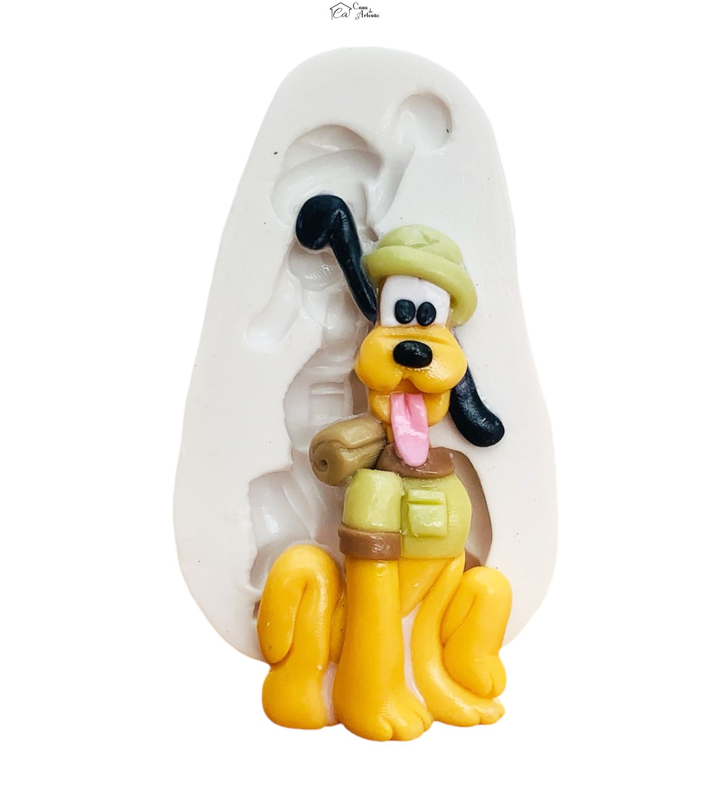 Molde de silicone - Mickey Safari - Pluto - Grande - P1249