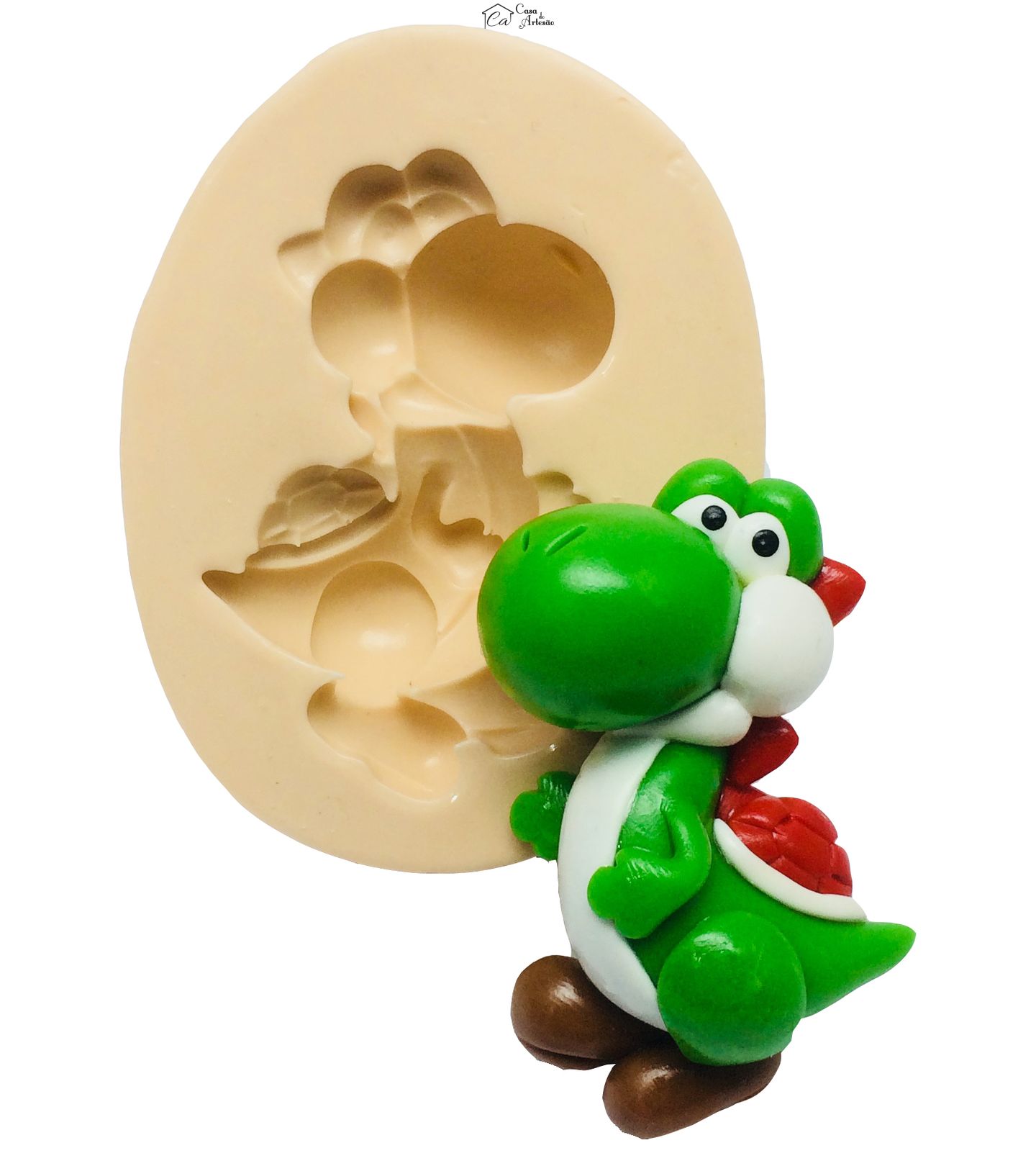 Molde de silicone - Super Mario Bros. - Yoshi Super Grande - P284
