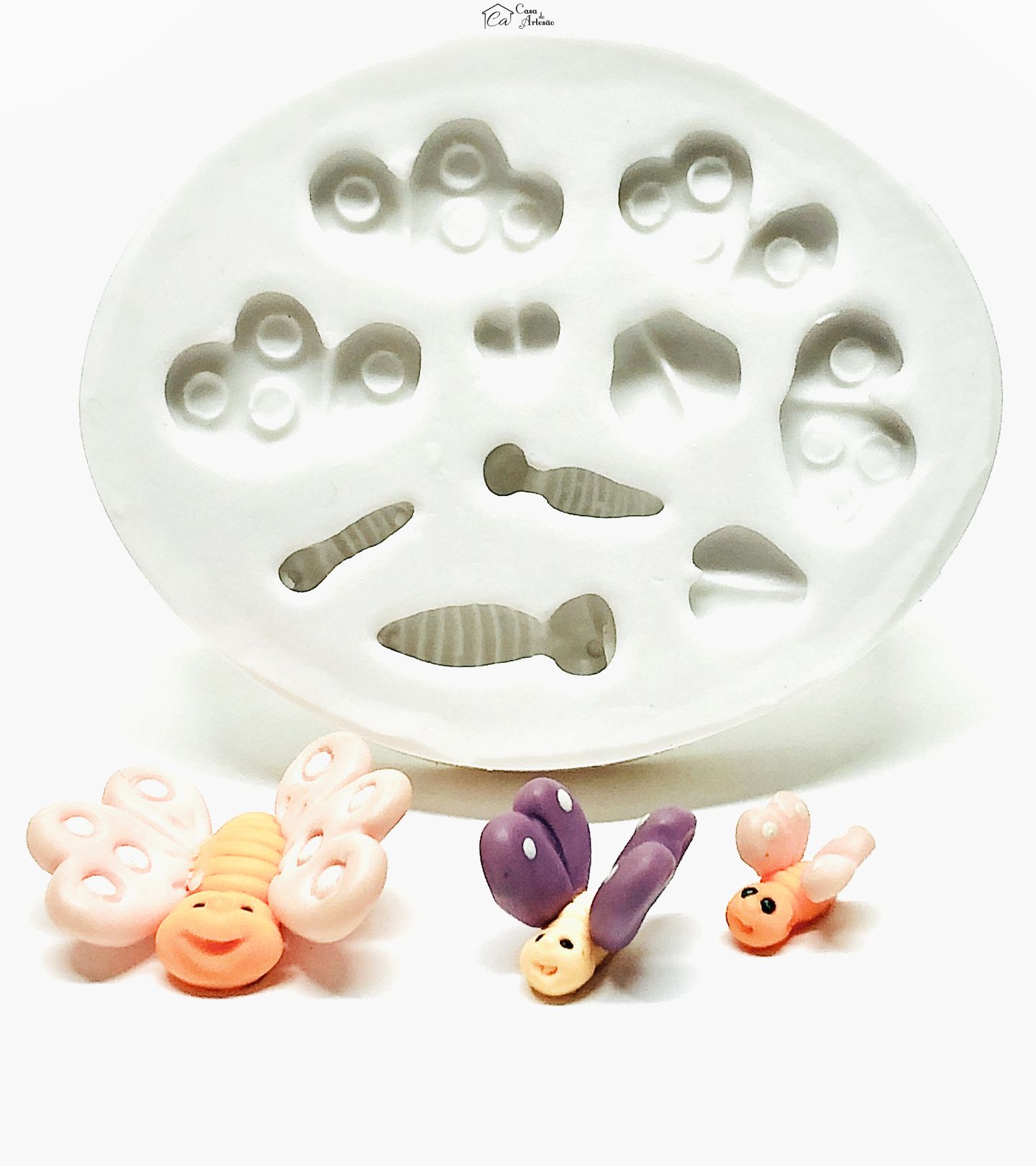 Molde de silicone - Borboletas 3 Tamanhos