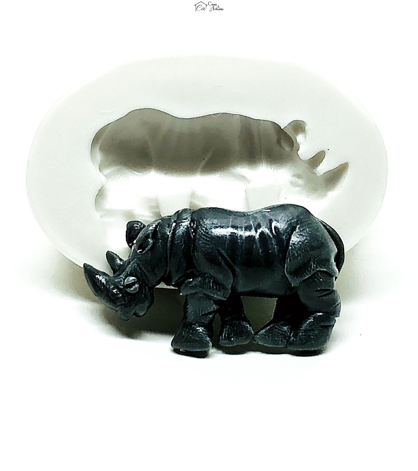 Molde de silicone - Rinoceronte - Pequeno - P1016