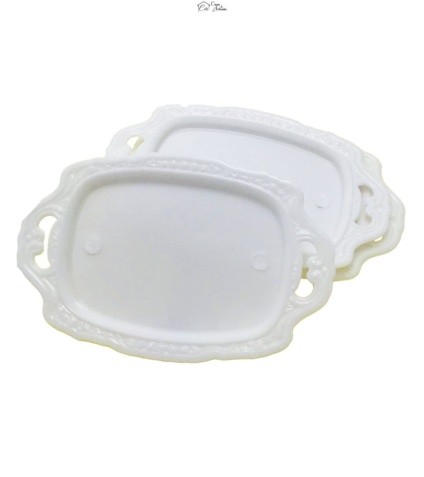 Miniaturas - Bandeja Branca - Emb c/ 03