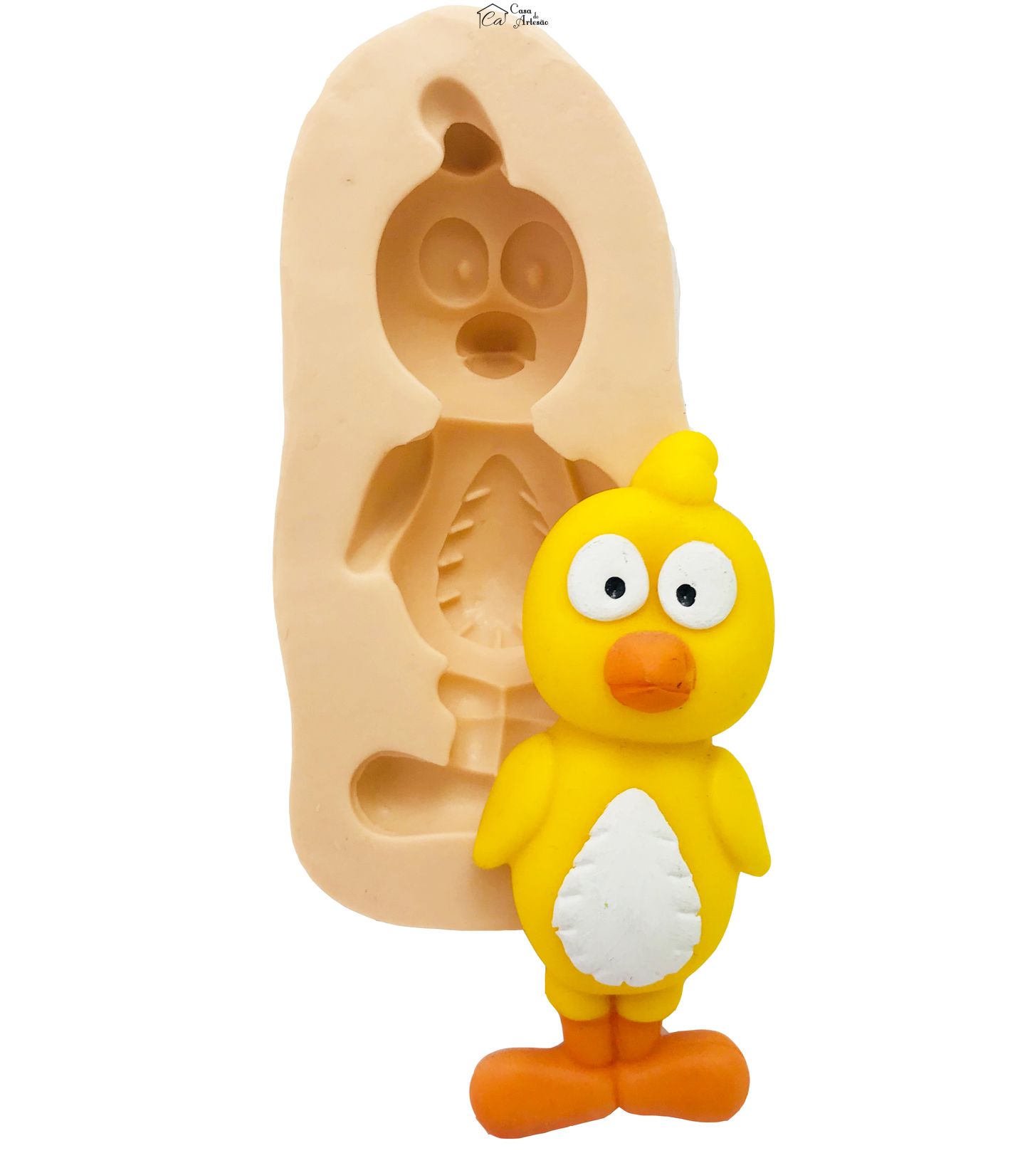 Molde de silicone - Galinha Pintadinha - Pintinho Amarelinho - P127