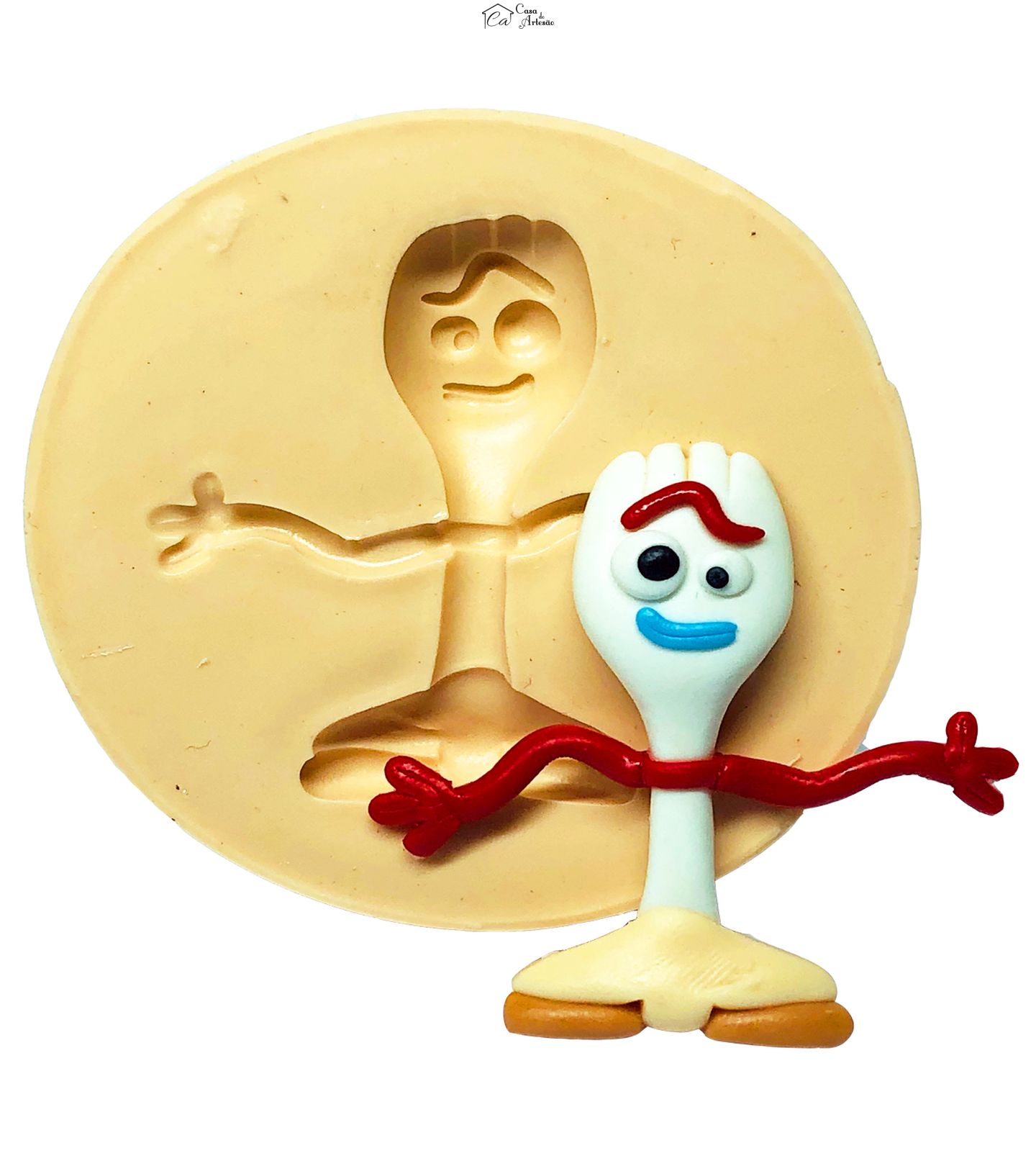 Molde de silicone - Toy Story - Garfinho - Medio - P691