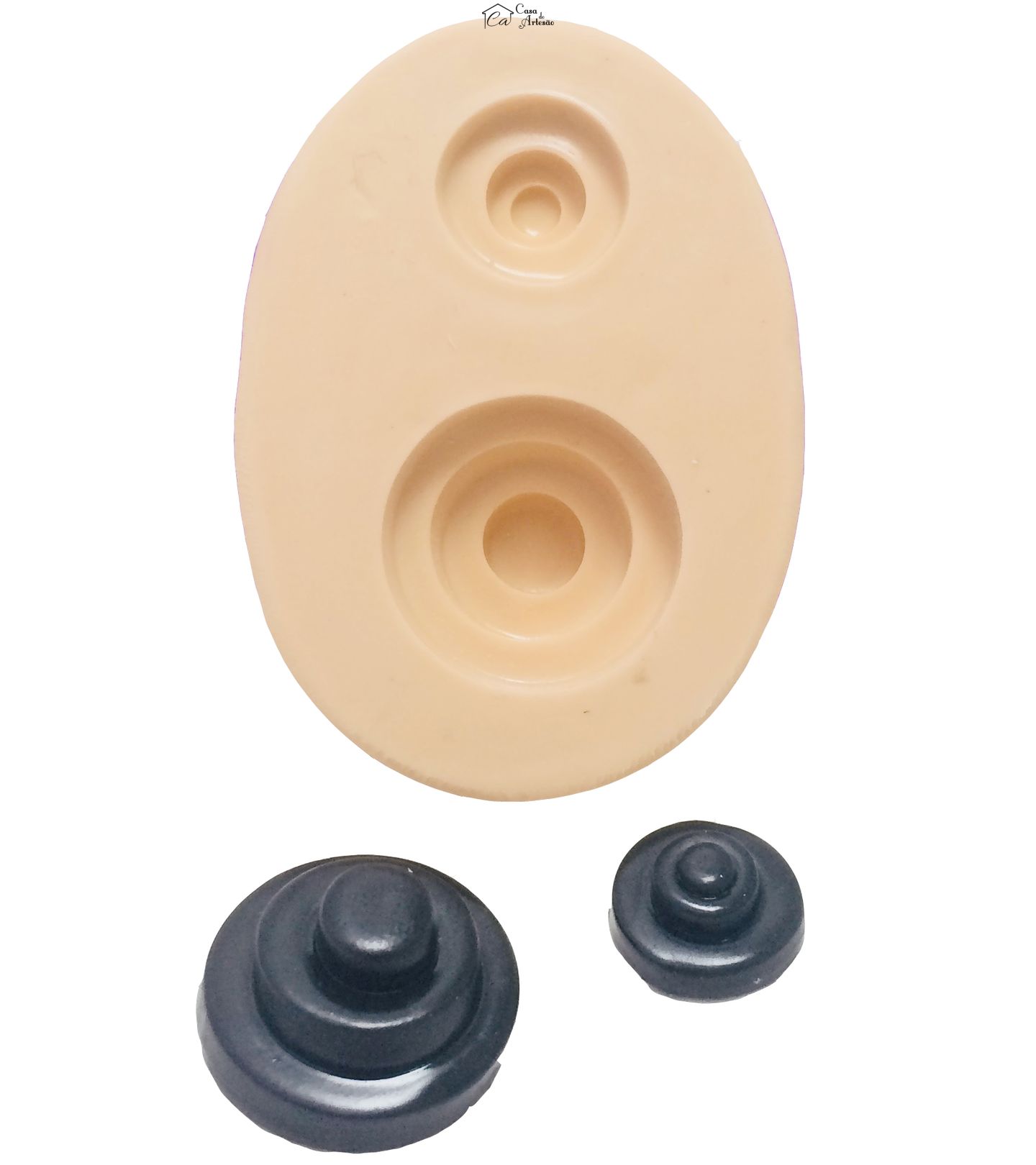 Molde de silicone - Academia - Cross Fit - Pesos - Medio e Pequeno - P379