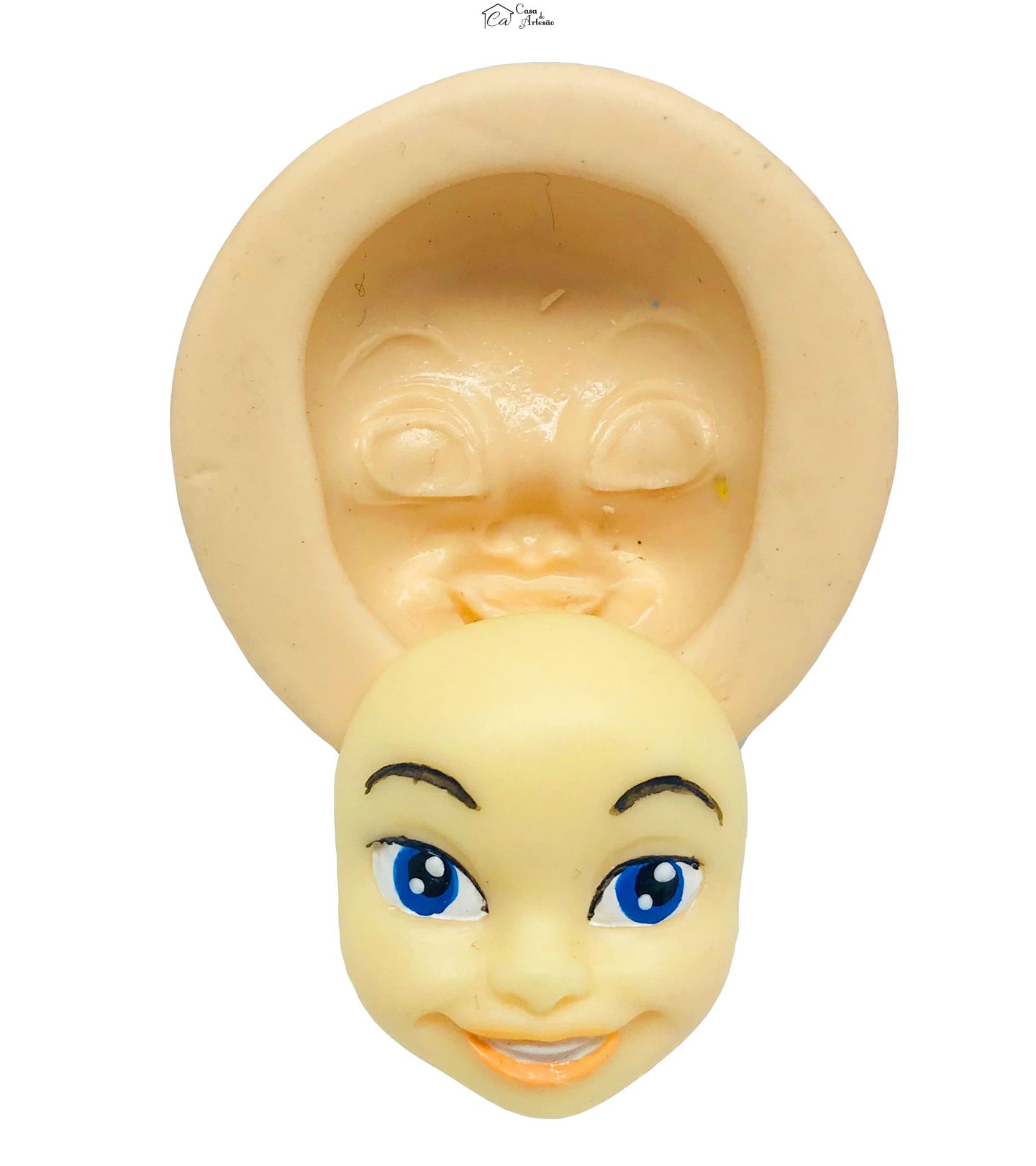 Molde de silicone - Rosto Boneca - Mod.03
