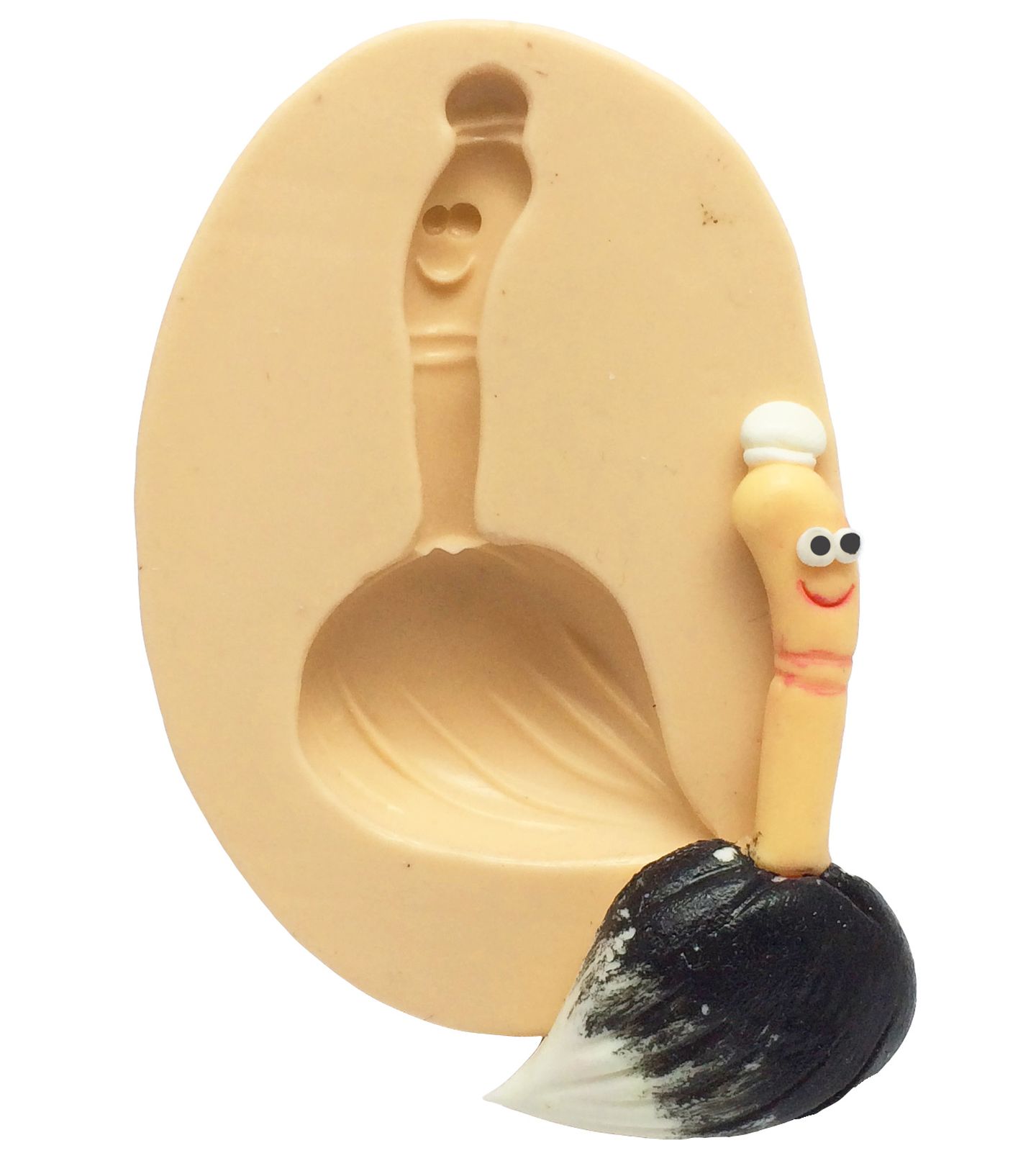 Molde de silicone - A Bela e A Fera - Espanador