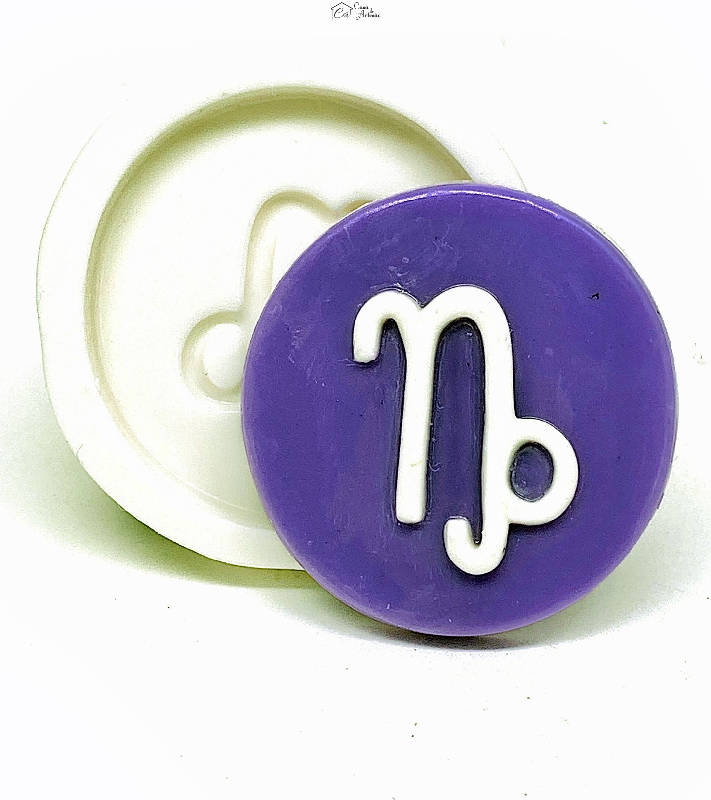 Molde de silicone - Horoscopo - Simbolo - Capricornio - Grande - P1132