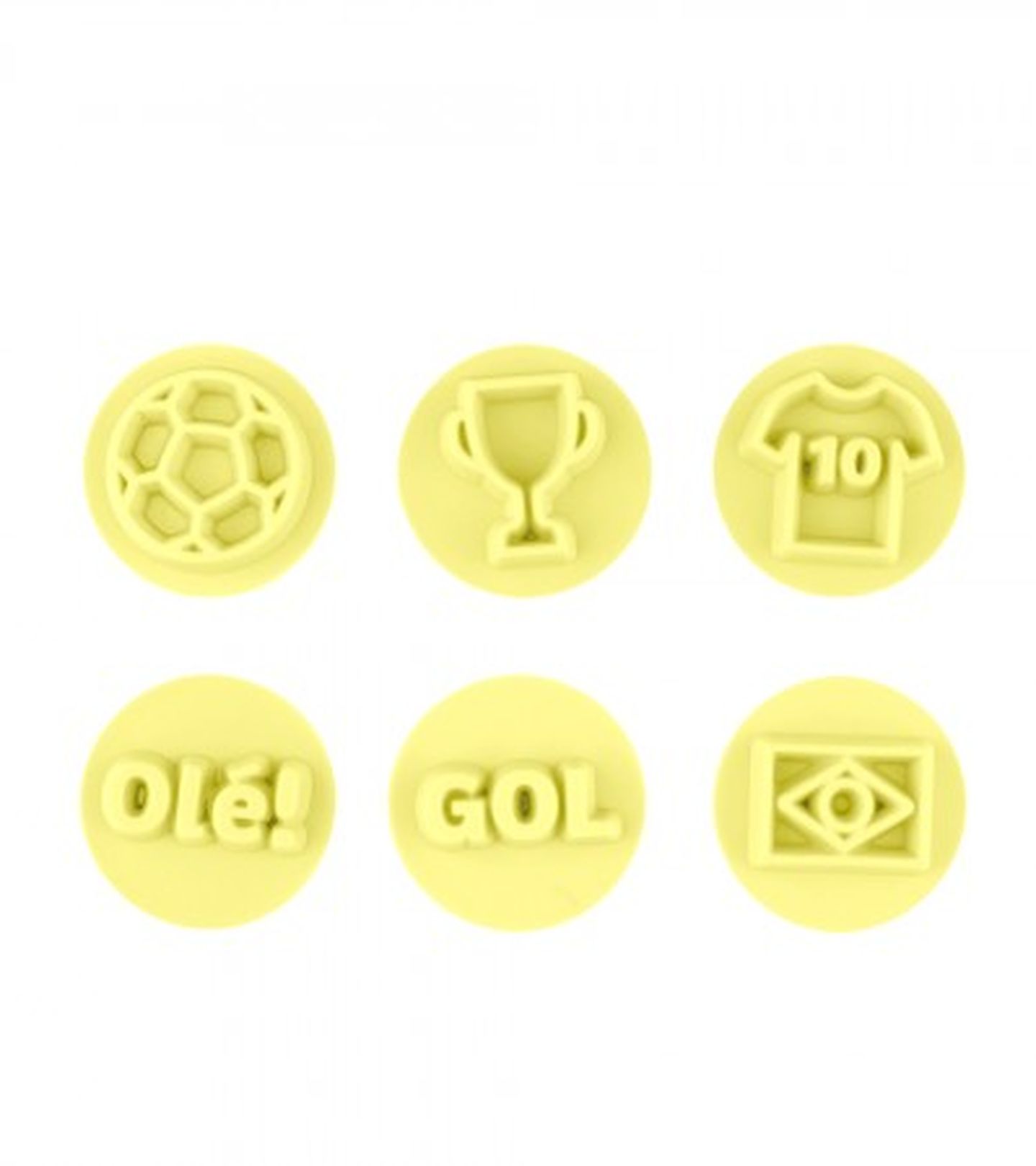 Carimbo Blue Star - Diâmetro 2,0 cm - Kit Futebol - Cod. 2178