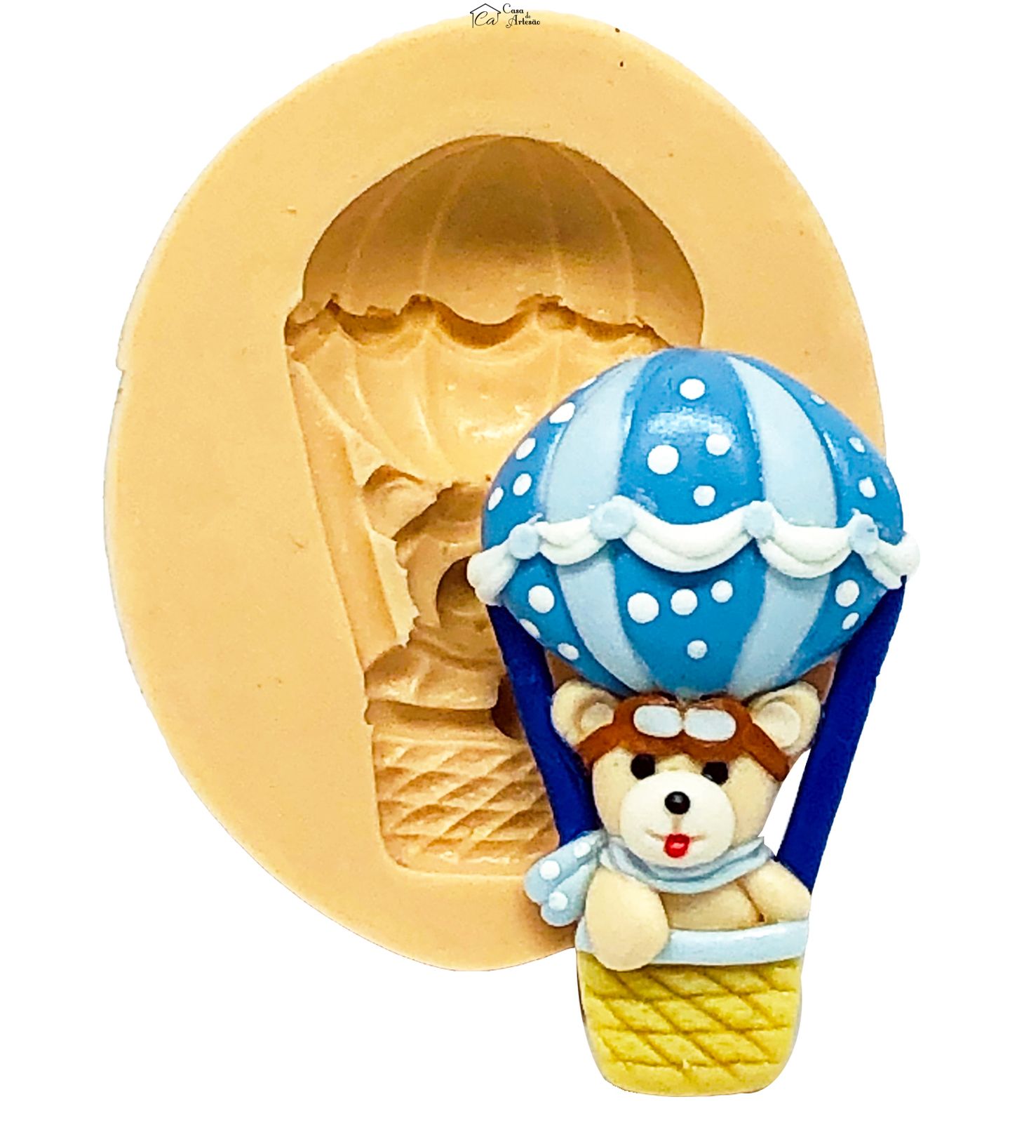 Molde de silicone - Urso Baloeiro - Pequeno - P794