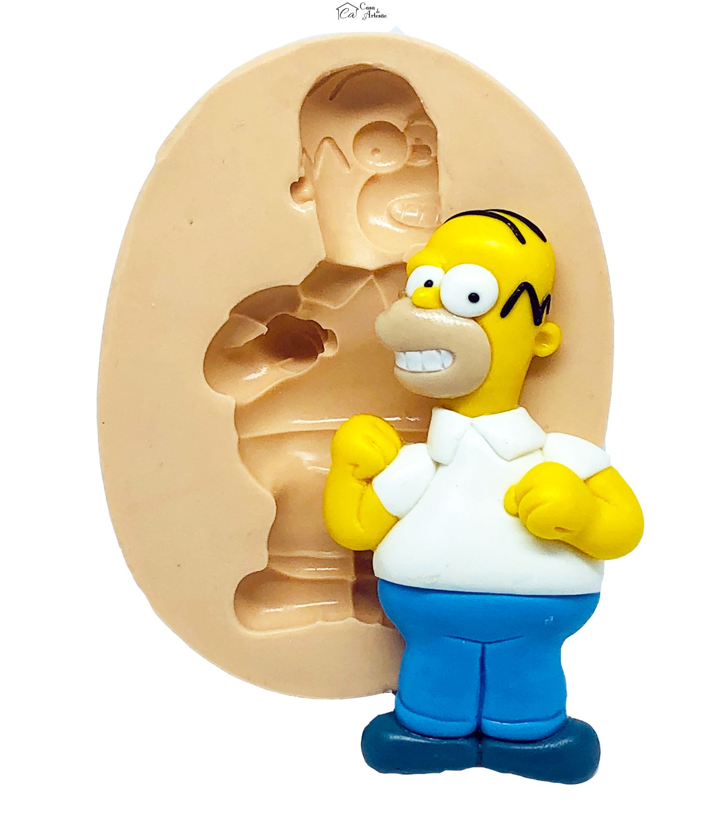 Molde de silicone - Simpsons - Homer - Grande - P831