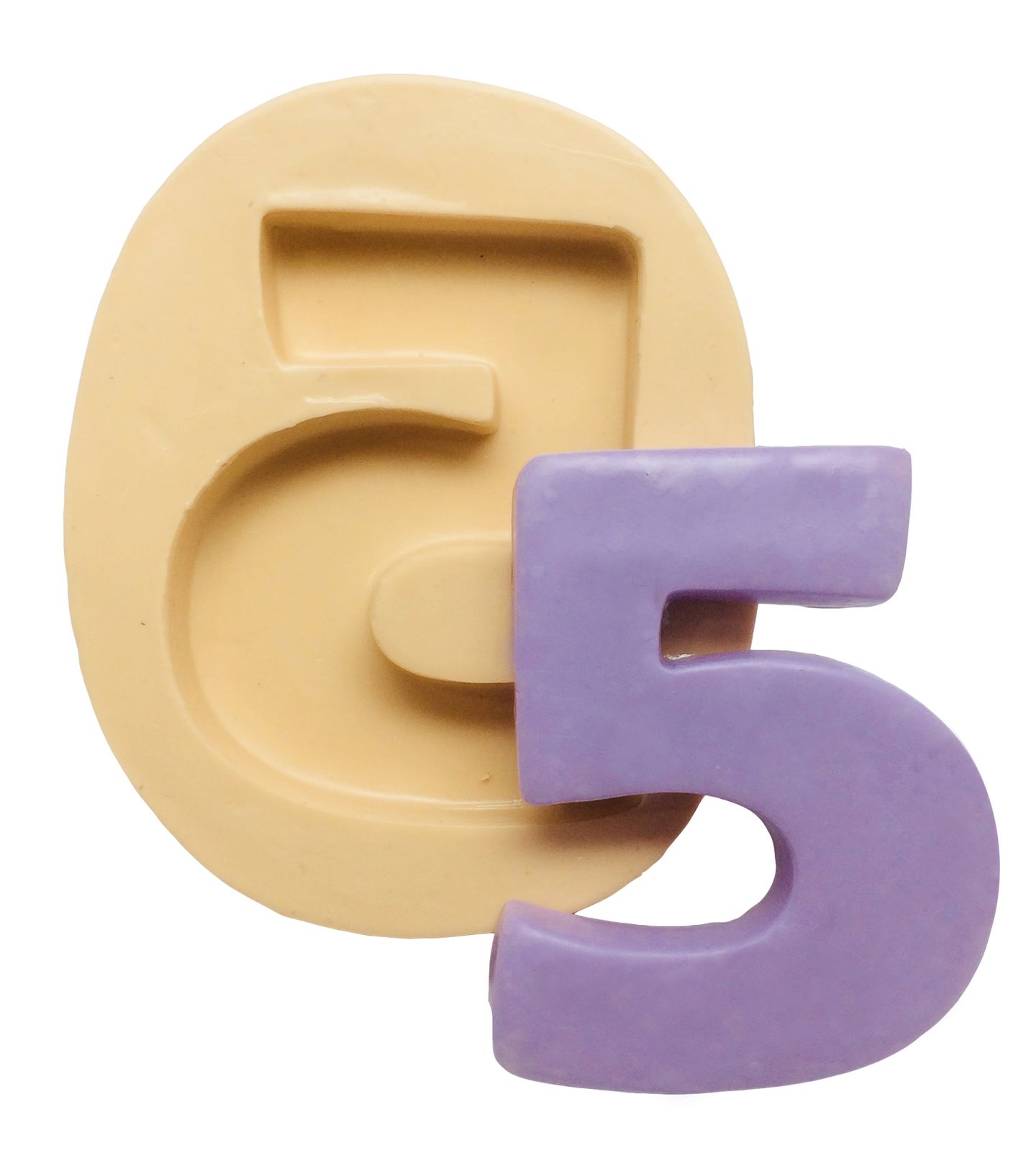 Molde de silicone - Numeros - N.5 - P297