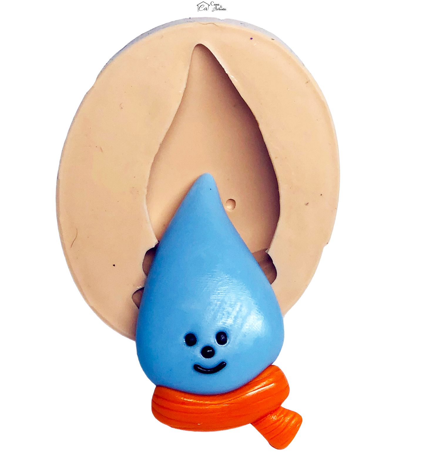 Molde de silicone - Cloud Doll - Rosto Gota - Grande - P745