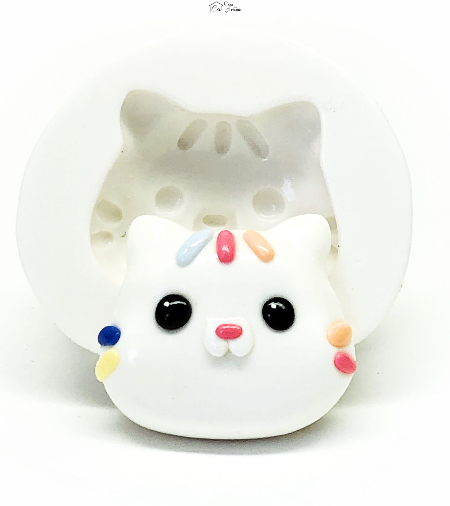 Molde de silicone - A Casa Magica da Gabby - Rosto  Cakey - Grande - P1116