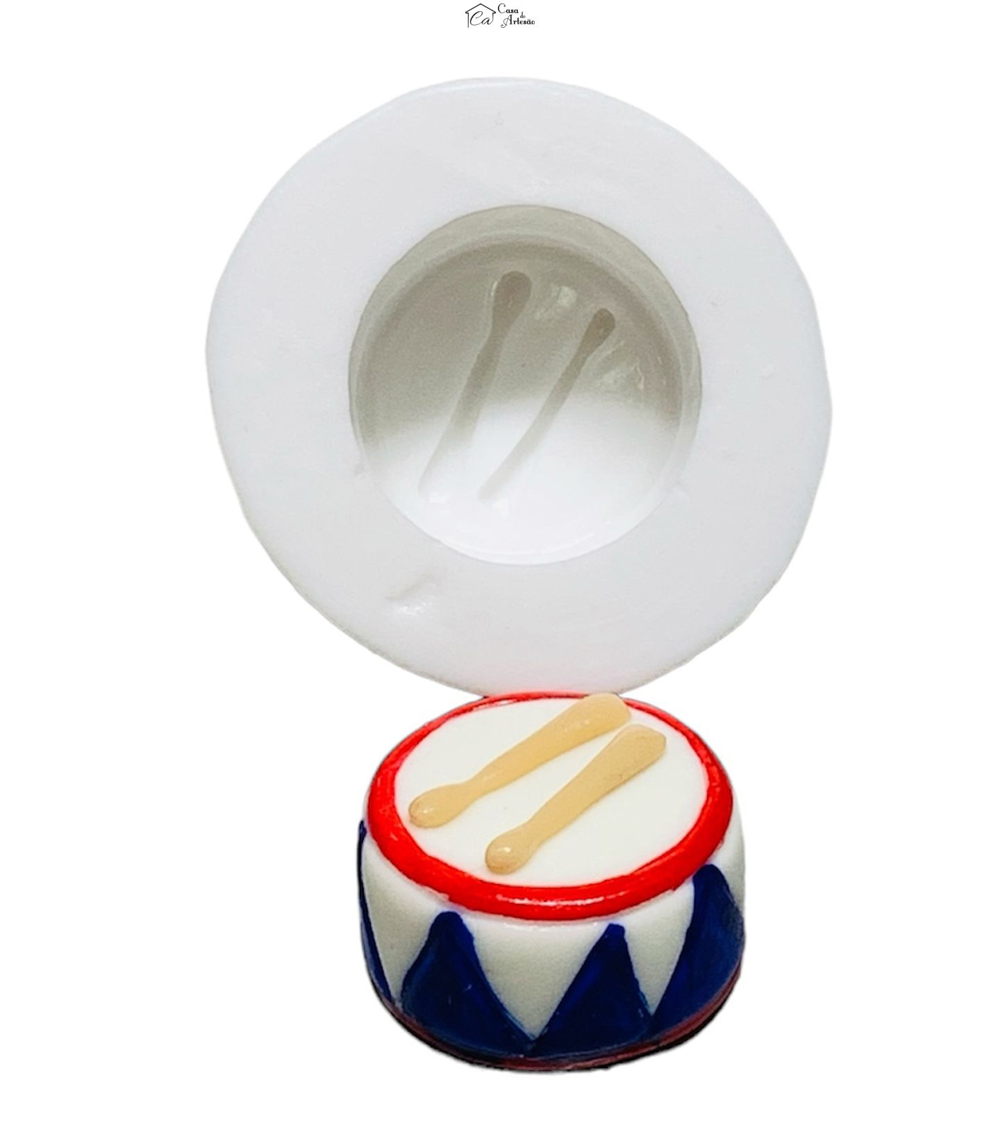 Molde de silicone - Tambor - Pequeno - P1238