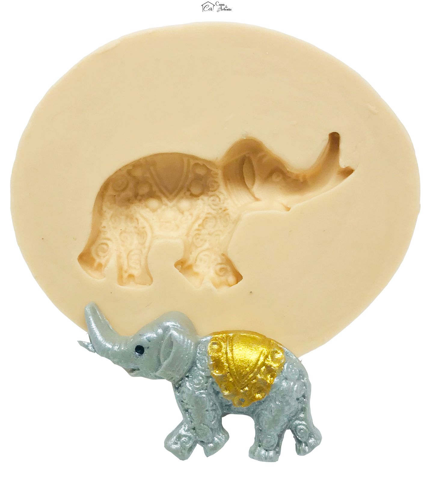 Molde de silicone - Elefante - P09