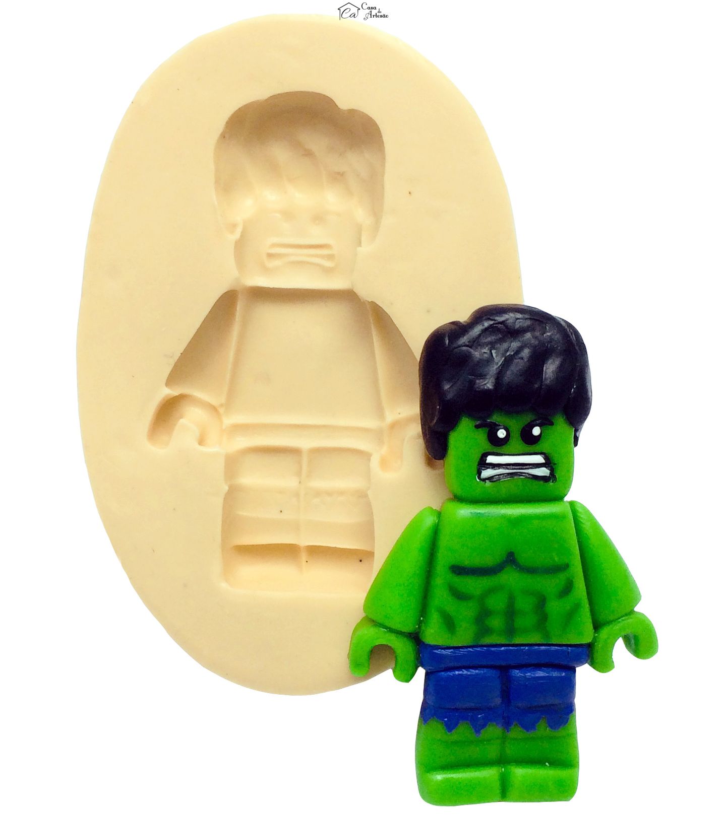 Molde de silicone - Lego Avengers - Hulk