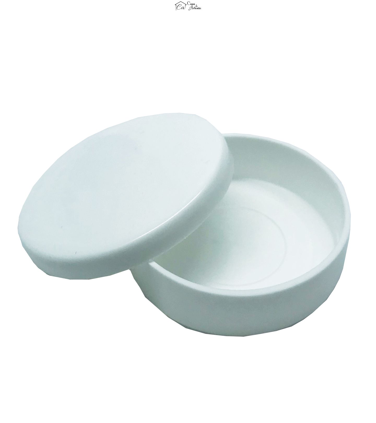 Caixa Acrilica c/ Tampa - Ø 5 X 2 cm - Tampa Sobreposta