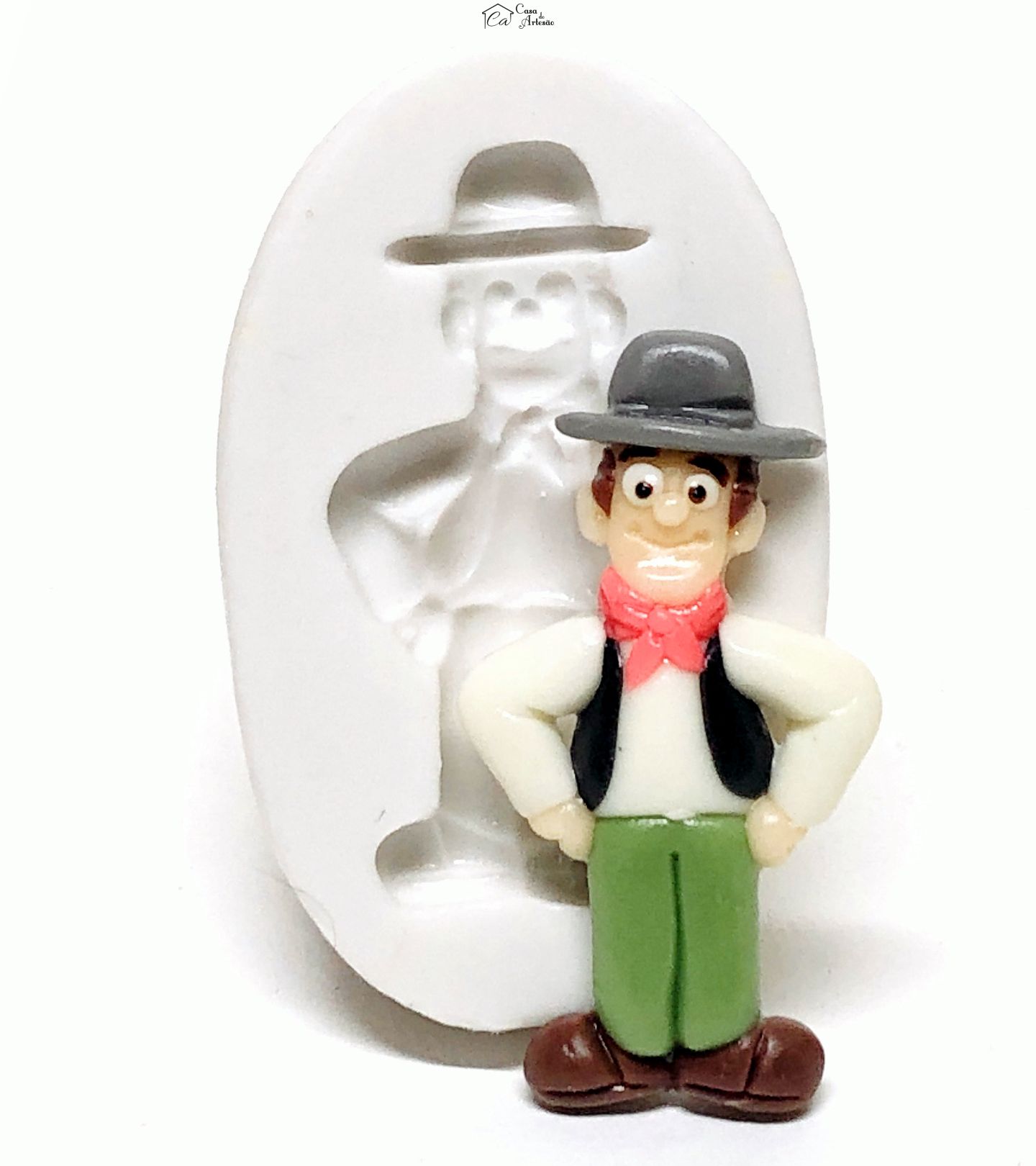 Molde de silicone - A Fazenda do Zenon - Zenon - Medio - P1068