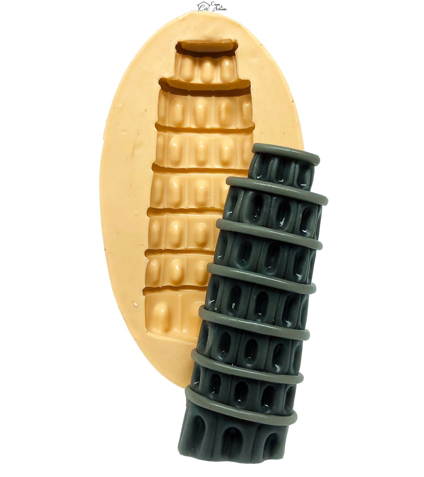 Molde de silicone - Torre de Pisa - Grande - P837
