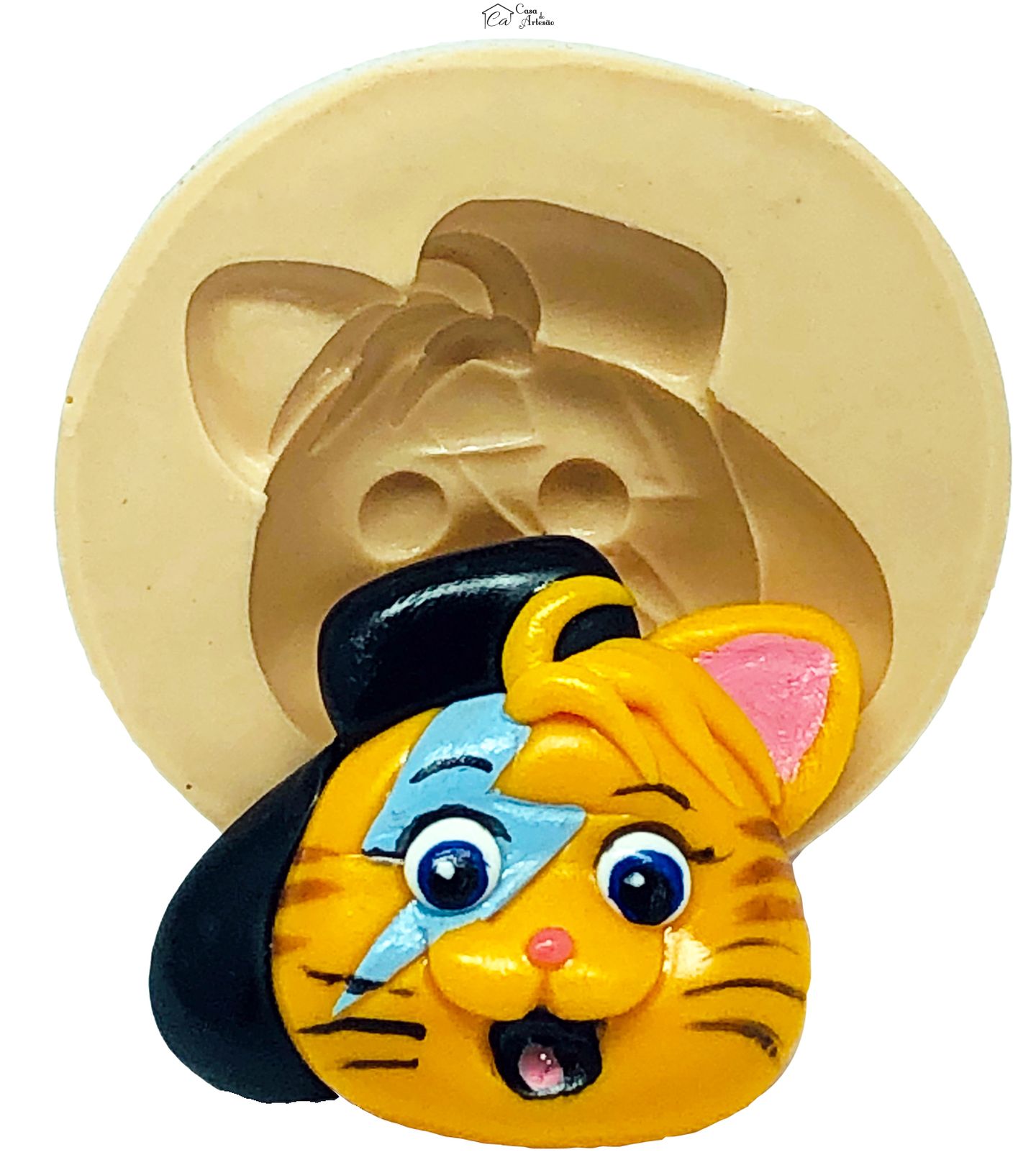 Molde de silicone - 44 Gatos - Lampo - Medio - P806