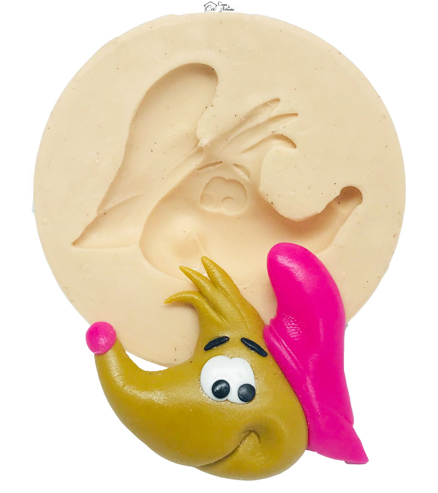 Molde de silicone - Cinderela - Rosto Rata Mary - Medio - P466