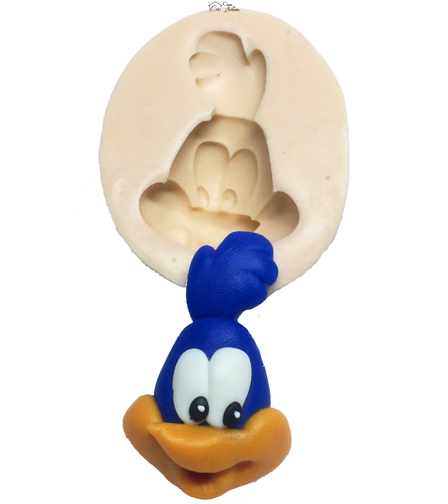 Molde de silicone - Looney Tunes Baby - Rosto Papa Leguas - Medio - P39