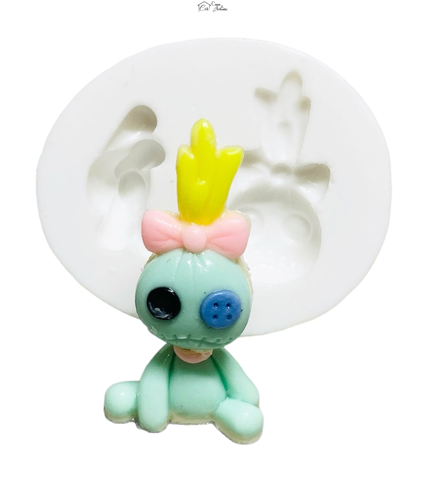 Molde de silicone - Lilo & Stitch - Scrump 3D - Media - P1240