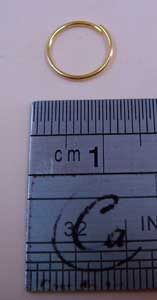 Argola - (Aliança) - Dourada - nº 06 - Md -10 G