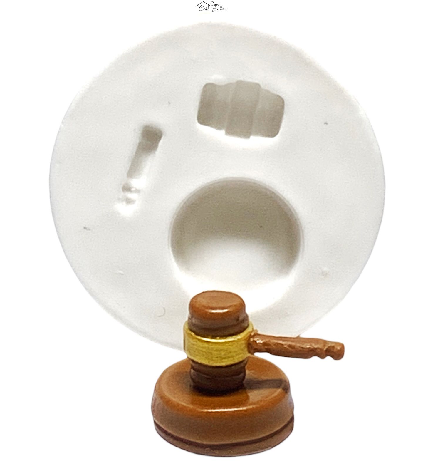 Molde de silicone - Direito - Malhete - Pequeno - P475