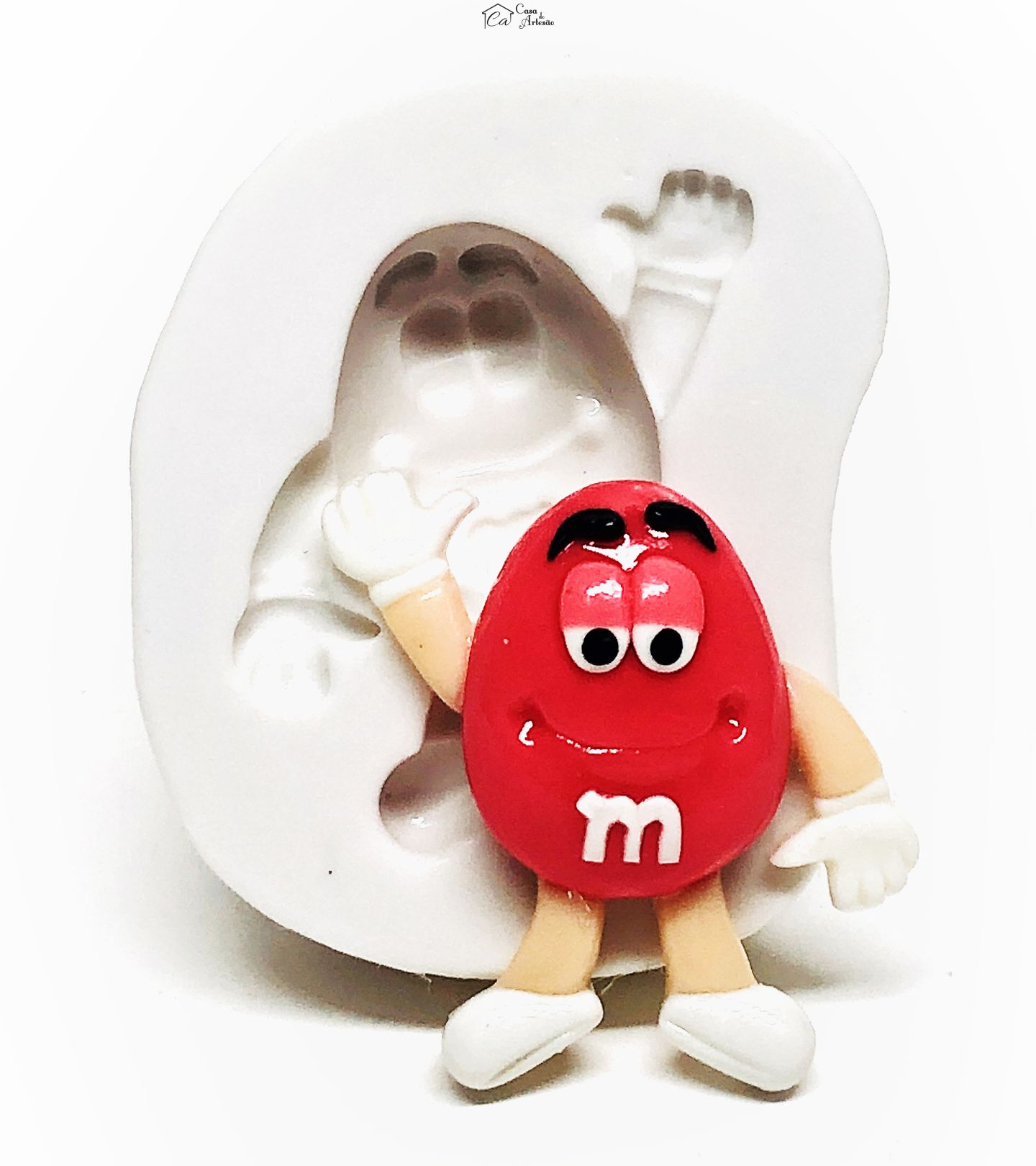 Molde de silicone - M&M - Oval - Medio - P1079