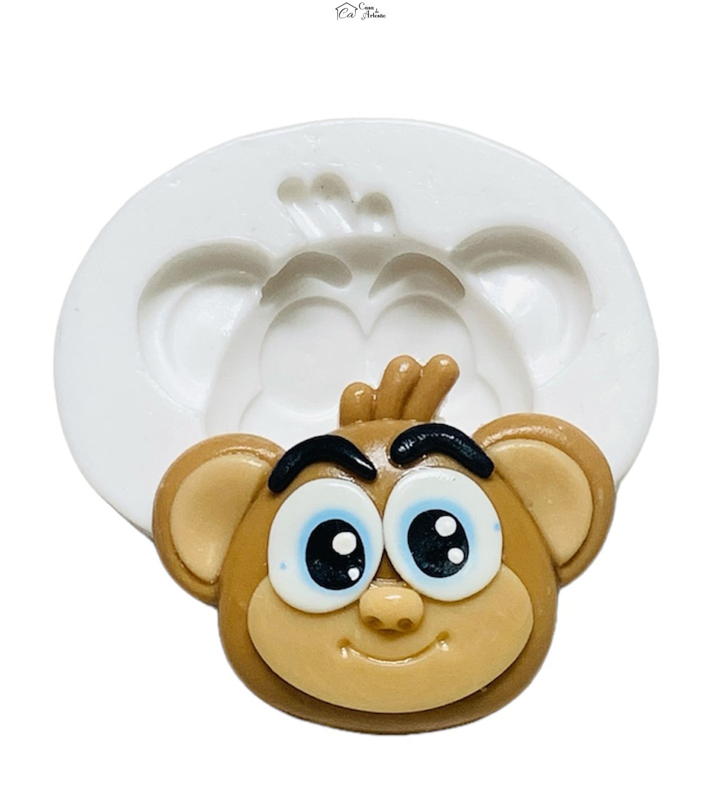 Molde de silicone - Jose Comilao - Rosto Macaquinho Kim - Medio - P1237