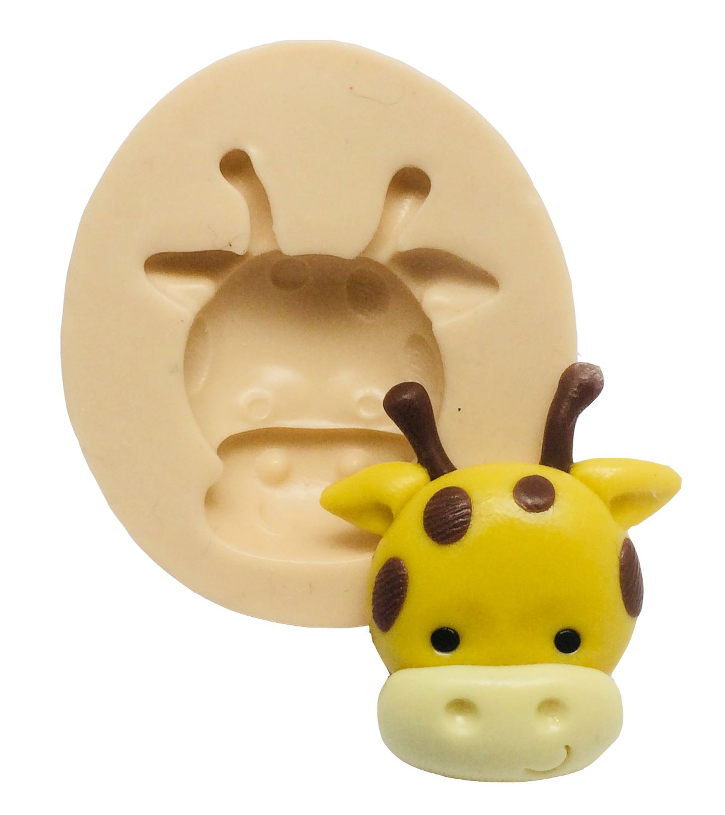 Molde de silicone - Safari - Rosto Girafa Medio- P294