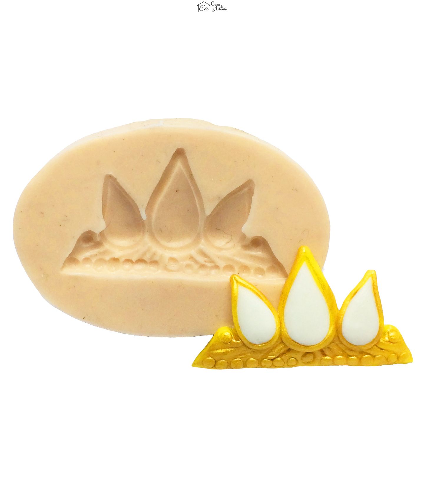 Molde de silicone - Rapunzel - Coroa - P176