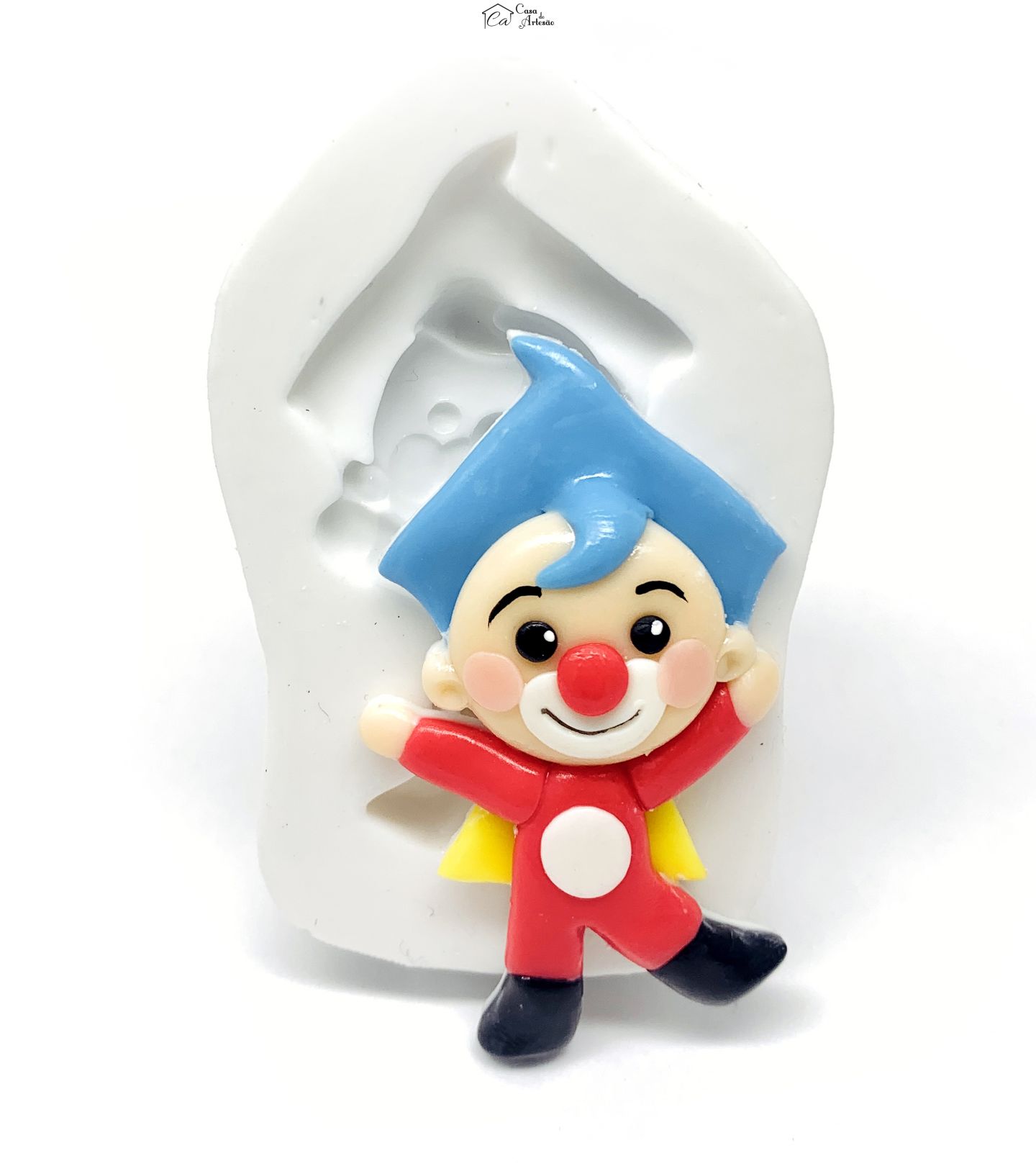 Molde de silicone - Palhaço Plim Plim - Heroi - Medio - P1224