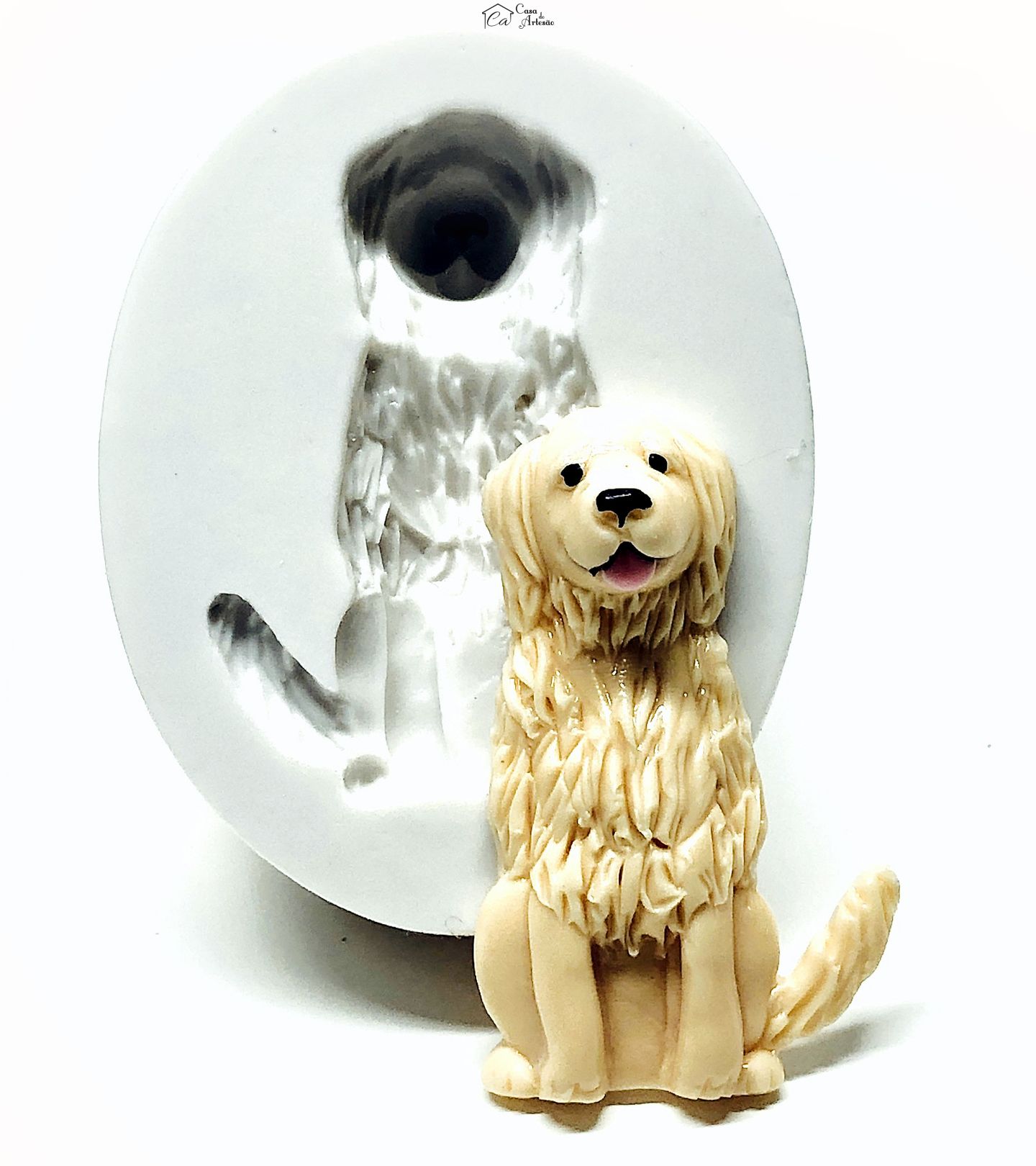 Molde de silicone - Cachorro - Golden Retriever - Grande - P1048