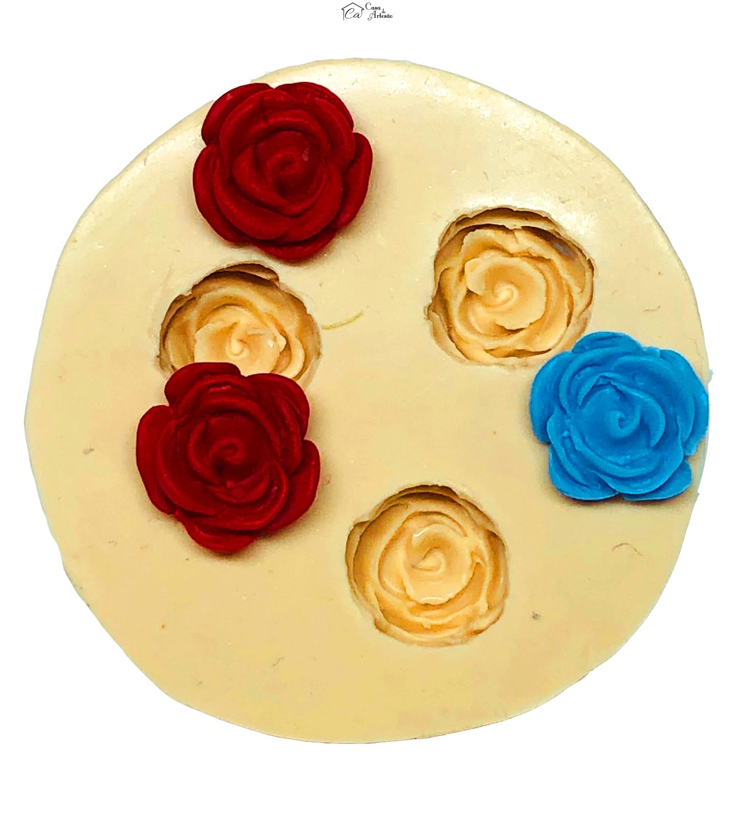 Molde de silicone - Rosa - 3 Peças - Gd - P187