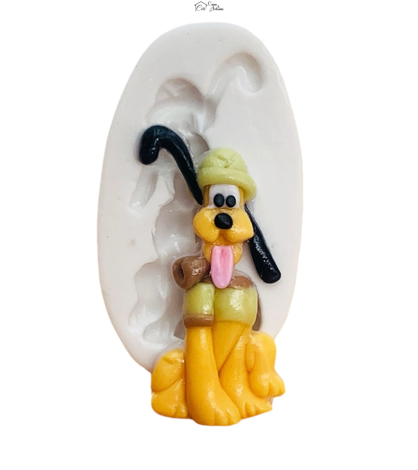 Molde de silicone - Mickey Safari - Pluto - Pequeno - P1250
