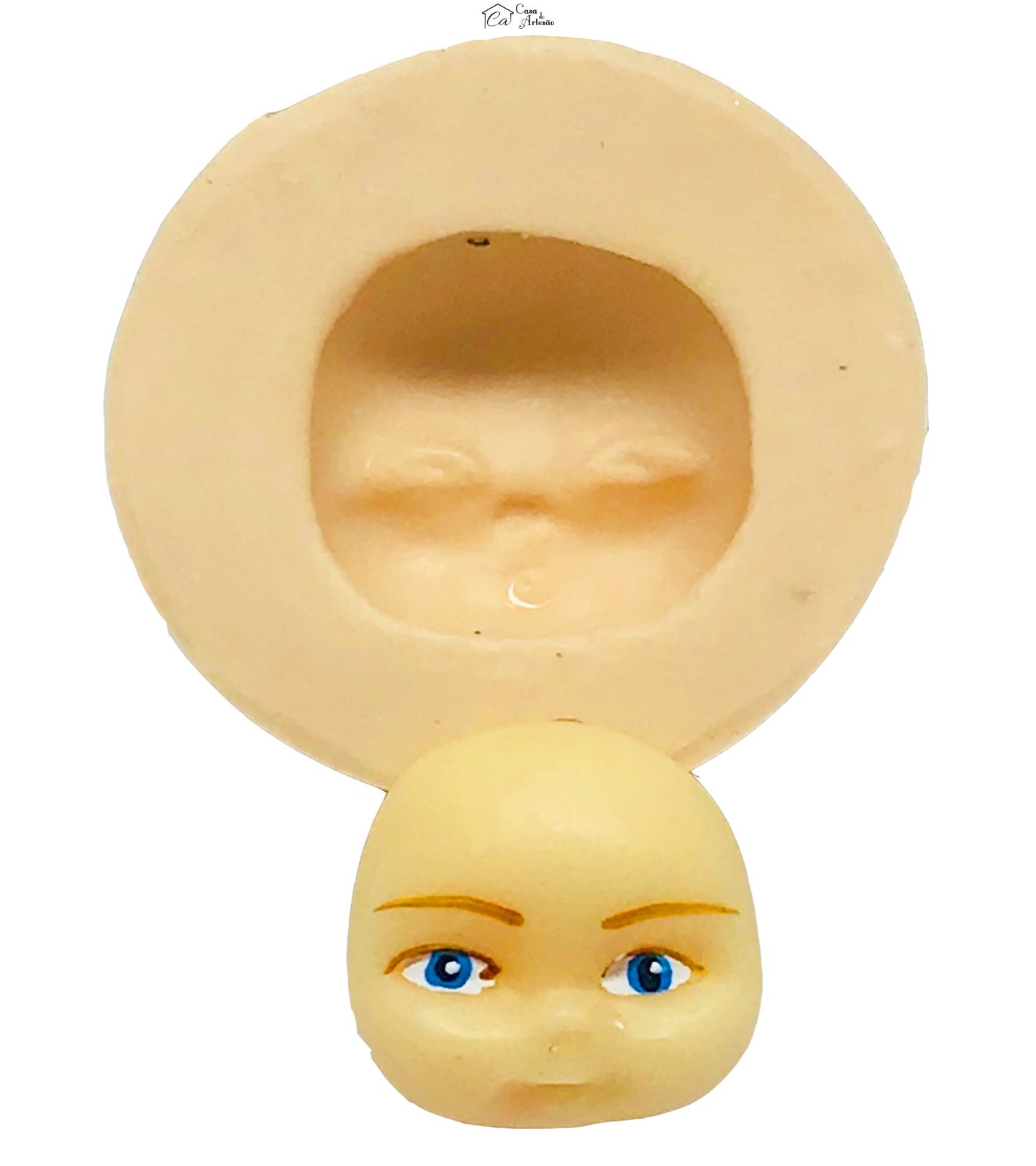 Molde de silicone - Rosto Sapequinha Pequeno