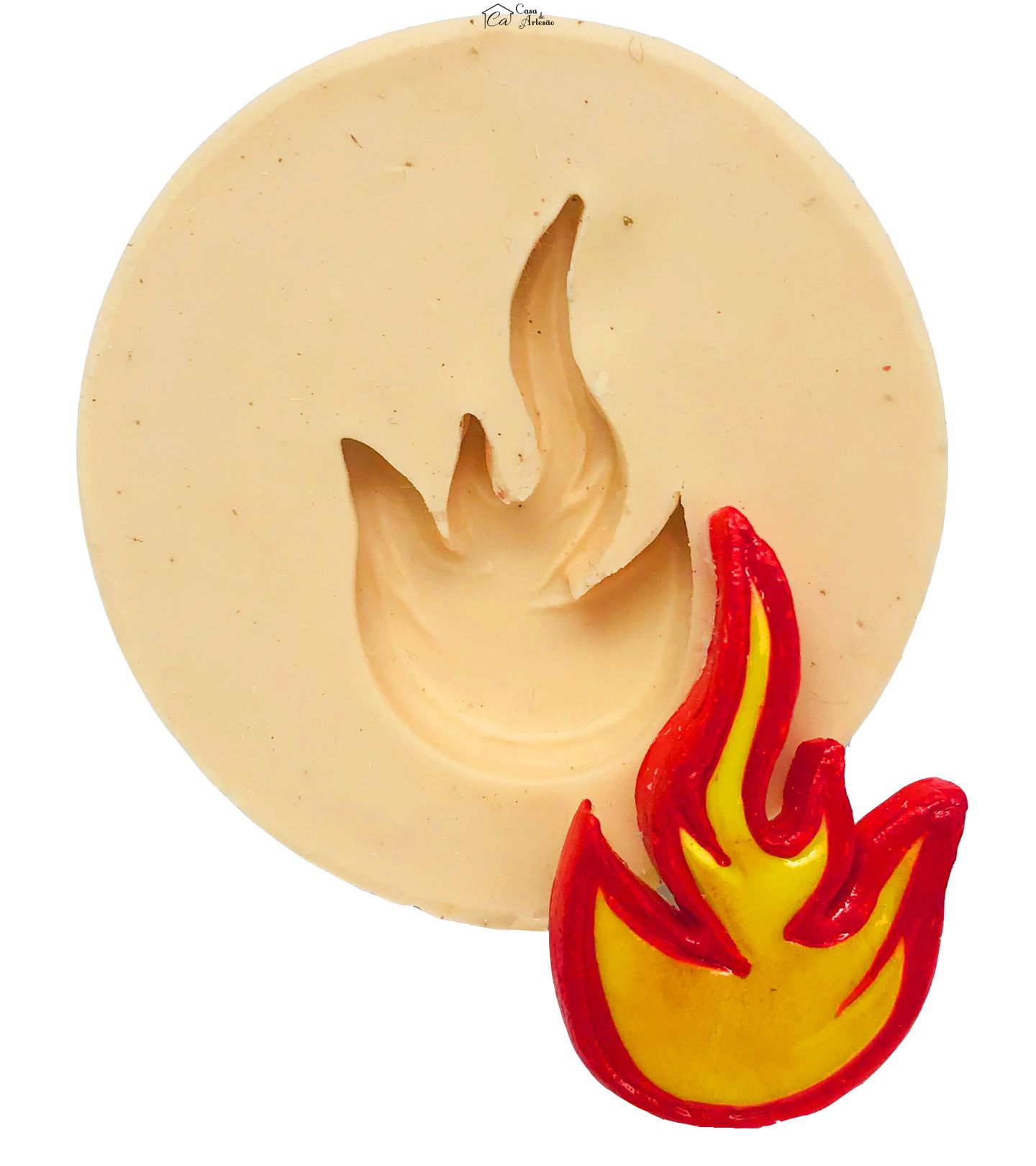 Molde de silicone - Hot Wheels - Fogo - Pequeno - P472