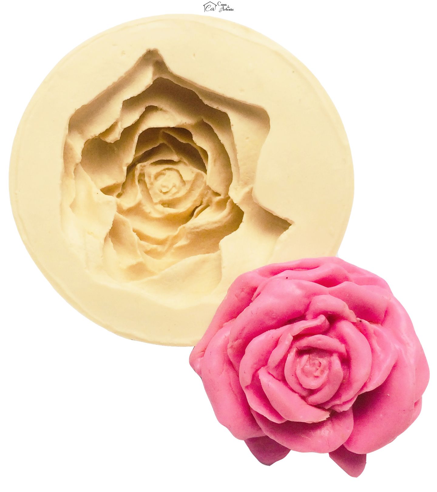 Molde de silicone - Rosa - média