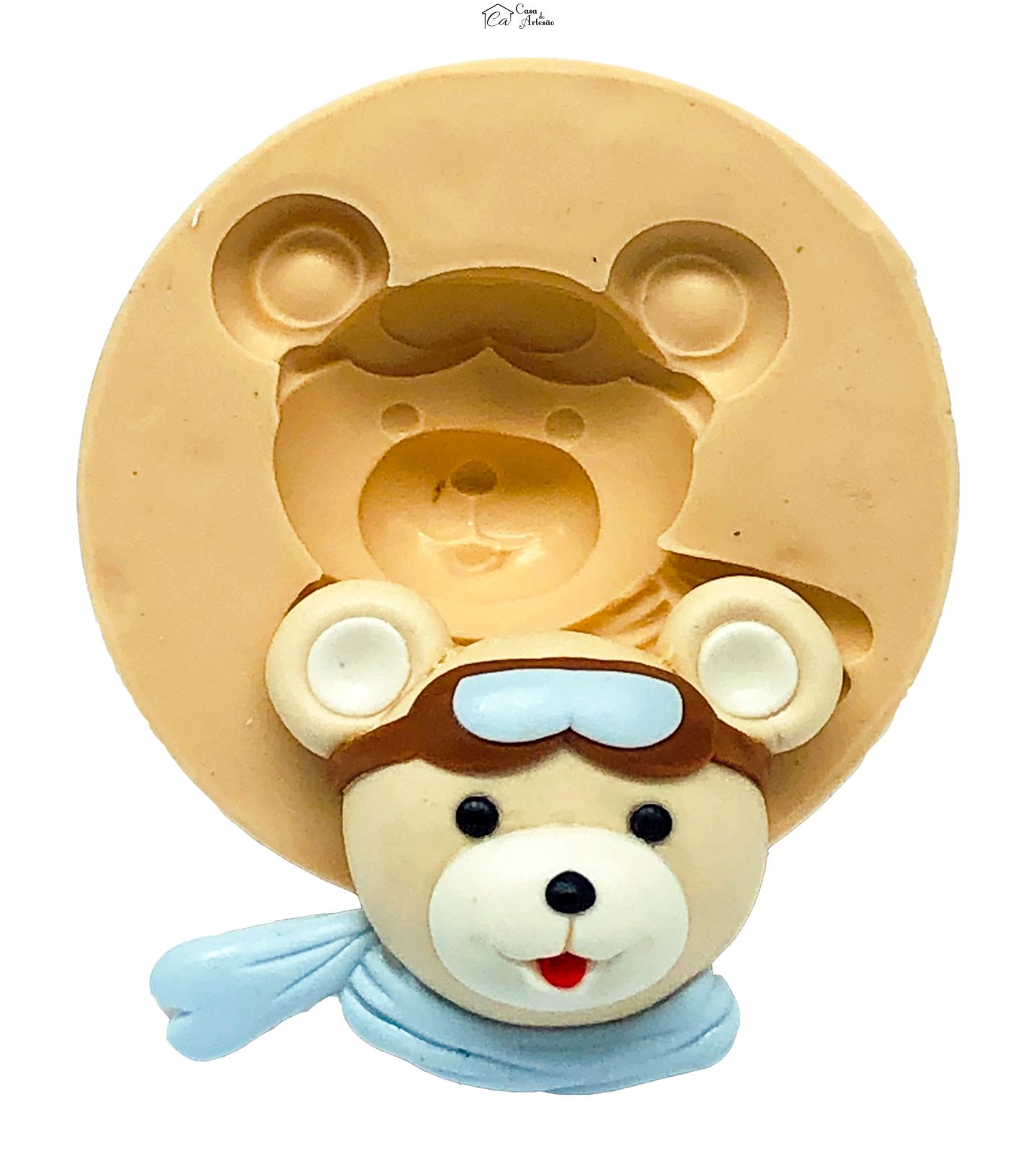 Molde de silicone - Urso Baloeiro - Rosto Medio - P786