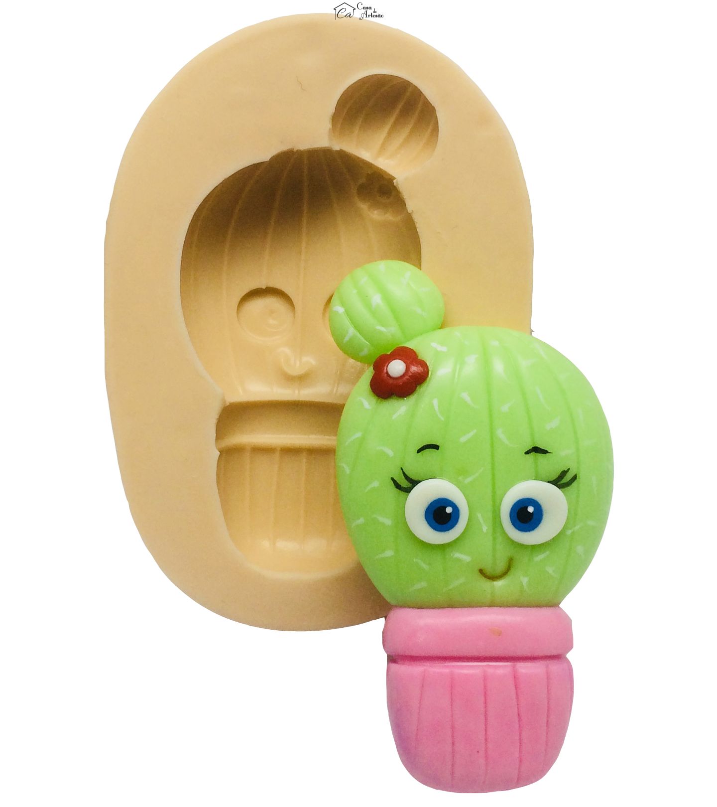 Molde de silicone - Jardim Encantado - Cactus 02 - Grande - P365