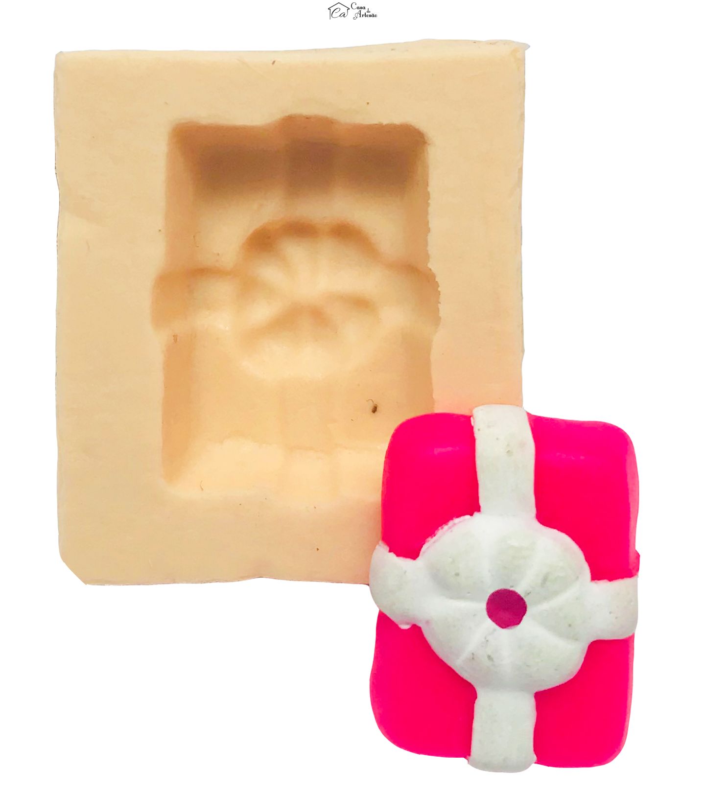 Molde de silicone - Presente - P66