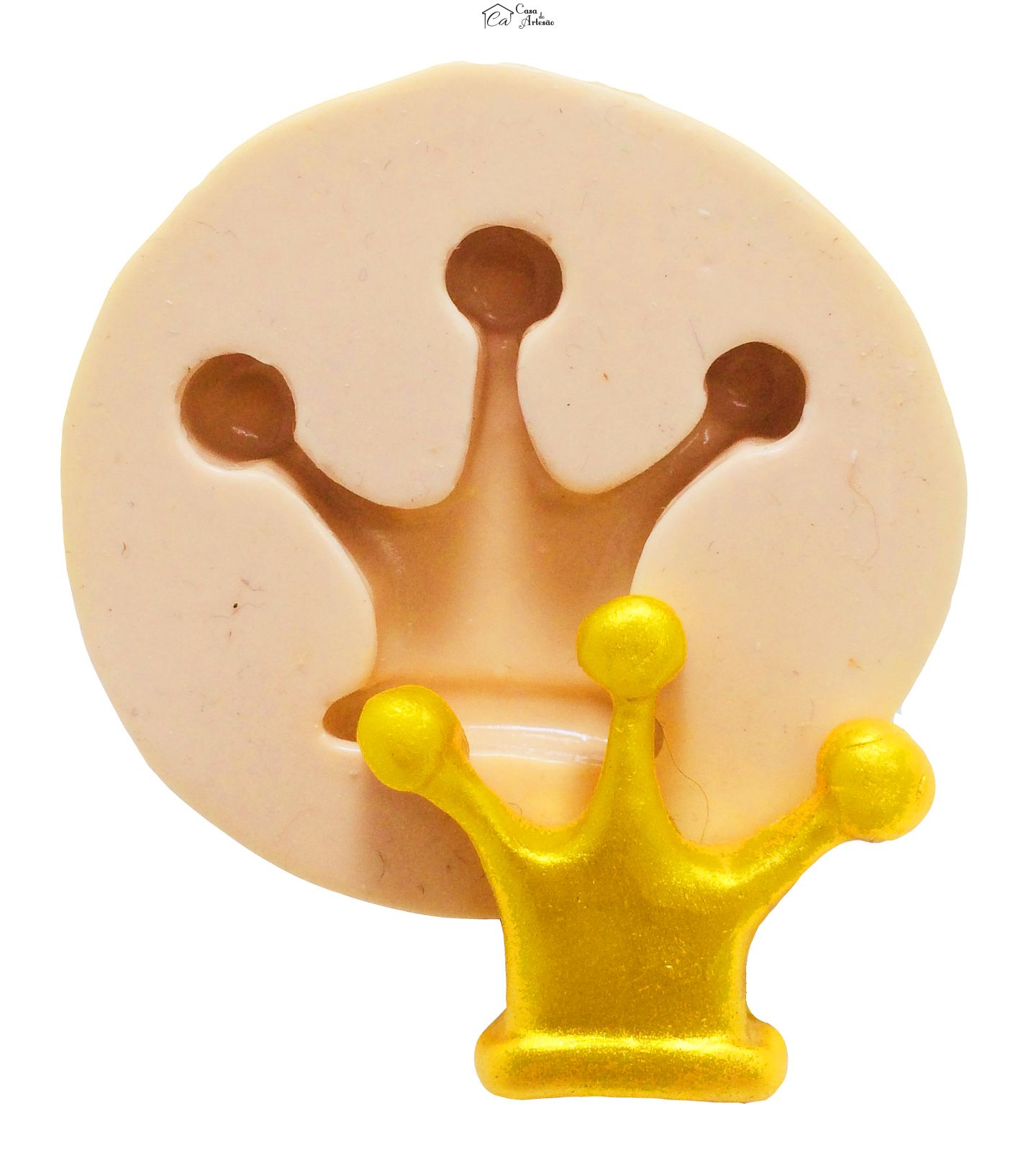 Molde de silicone - Coroa - Gd - P197